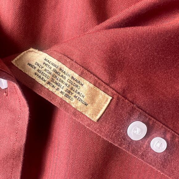 Roundtree & Yorke Gold Label Mens M Button Down Shirt Academia Preppy - Picture 5 of 8